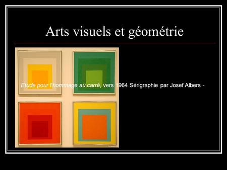 Arts visuels et géométrie