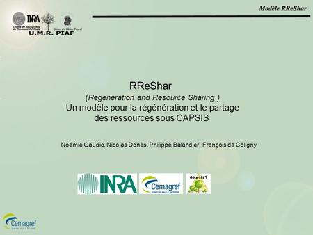 RReShar (Regeneration and Resource Sharing )