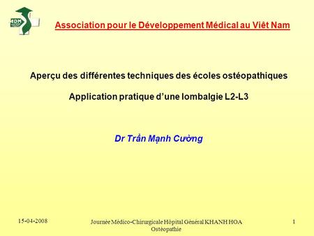 Association pour le Développement Médical au Viêt Nam
