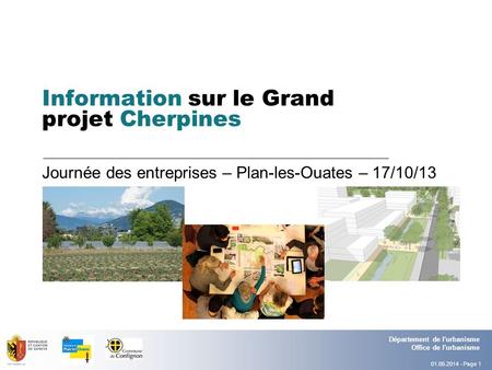 Information sur le Grand projet Cherpines