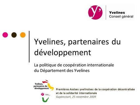 Yvelines, partenaires du développement