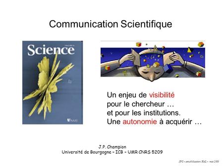 Communication Scientifique