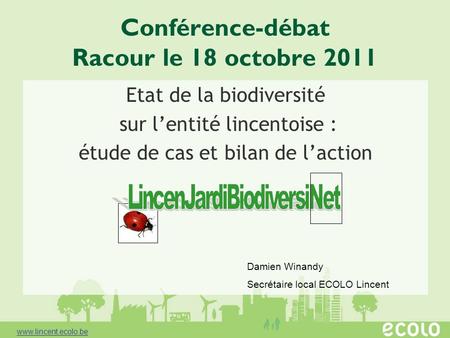 Conférence-débat Racour le 18 octobre 2011