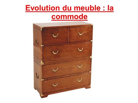 Evolution du meuble : la commode