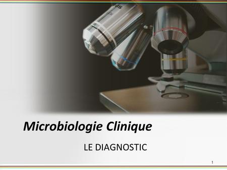 Microbiologie Clinique