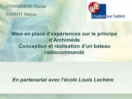 En partenariat avec l’école Louis Lechère
