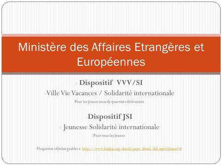 Ministère des Affaires Etrangères et Européennes