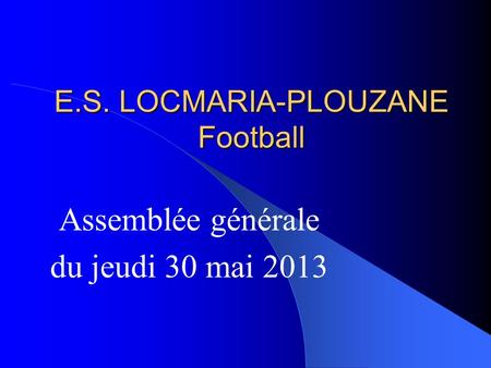 E.S. LOCMARIA-PLOUZANE Football