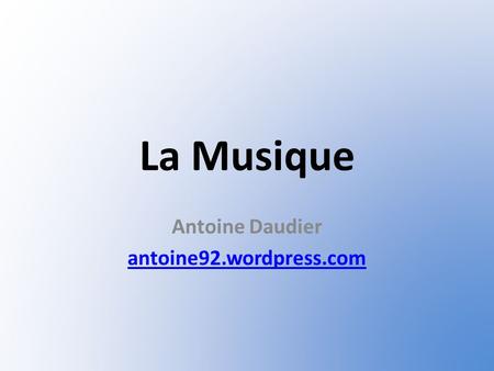 Antoine Daudier antoine92.wordpress.com