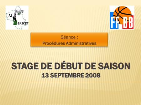 Stage de début de saison 13 Septembre 2008