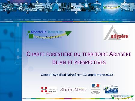 Charte forestière du territoire Arlysère Bilan et perspectives