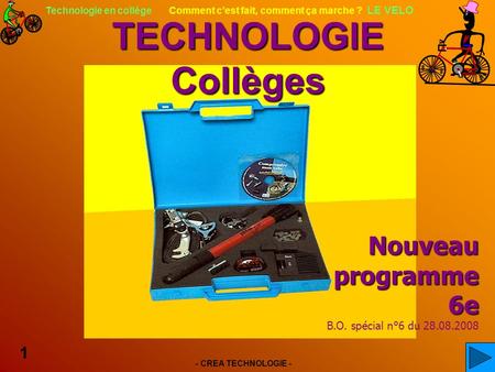 TECHNOLOGIE Collèges Nouveau programme 6e