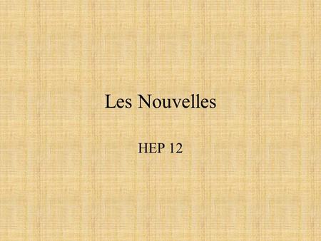 Les Nouvelles HEP 12.