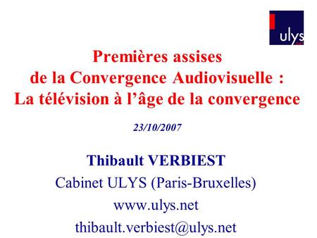 Cabinet ULYS (Paris-Bruxelles)