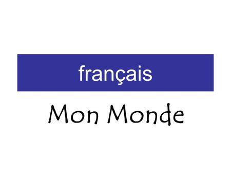 Français Mon Monde.