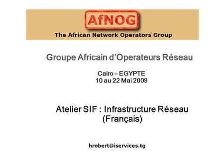 Groupe Africain d’Operateurs Réseau