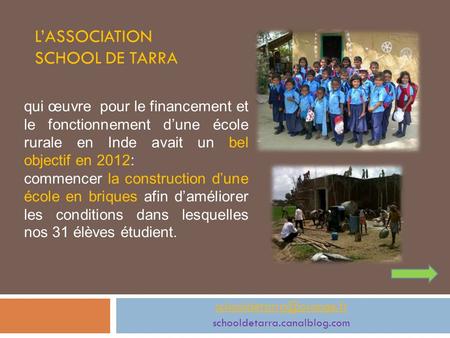 L’ASSOCIATION SCHOOL DE TARRA