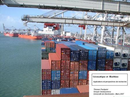 Transport maritime: Grandeur des échelles considérées