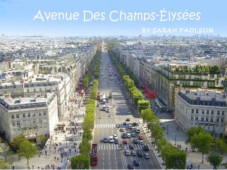 Avenue Des Champs-Élysées