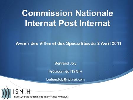Commission Nationale Internat Post Internat
