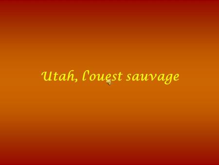 Utah, l'ouest sauvage Printemps dans les rocheuses.