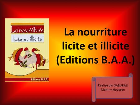 licite et illicite (Editions B.A.A.)