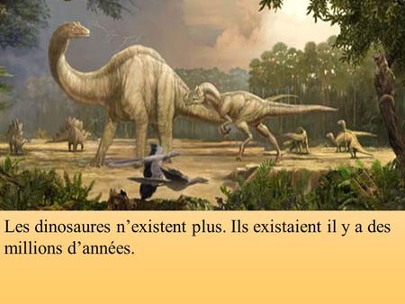 Les dinosaures n’existent plus