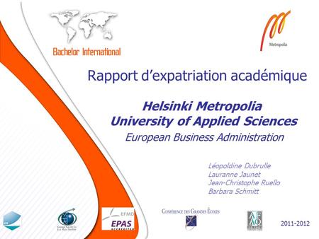 Rapport d’expatriation académique