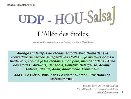 Rouen - 28 octobre 2008 UDP - HOU-SalsaJ