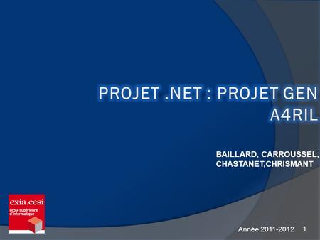 Projet .NET : Projet GEn A4RIL