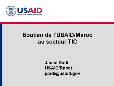 Soutien de l’USAID/Maroc au secteur TIC