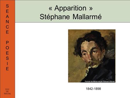 « Apparition » Stéphane Mallarmé