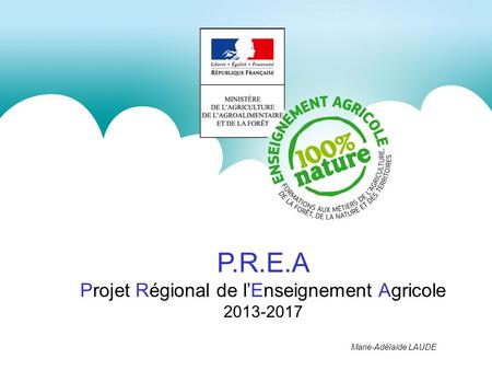Projet Régional de l’Enseignement Agricole