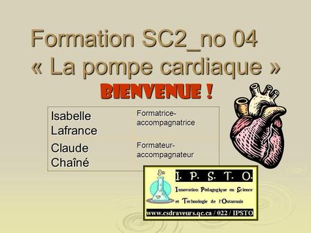 Formation SC2_no 04 « La pompe cardiaque »