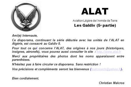 ALAT Aviation Légère de l’Armée de Terre Les Galdiv (5e partie)