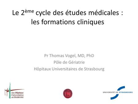 Le 2ème cycle des études médicales : les formations cliniques