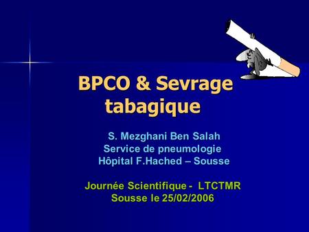 BPCO & Sevrage tabagique