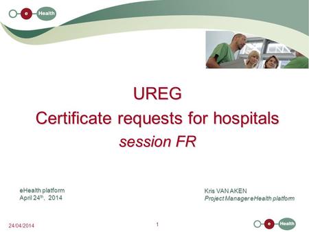 Certificate requests for hospitals