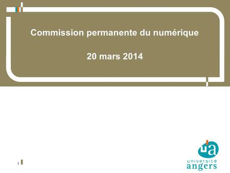 Commission permanente du numérique 20 mars 2014