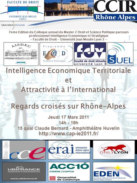 Intelligence Economique Territoriale et Attractivité à l’International