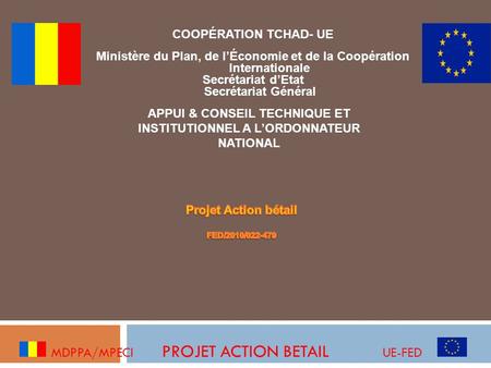 MDPPA/MPECI PROJET ACTION BETAIL UE-FED