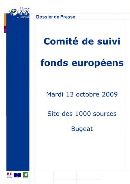 Comité de suivi fonds européens