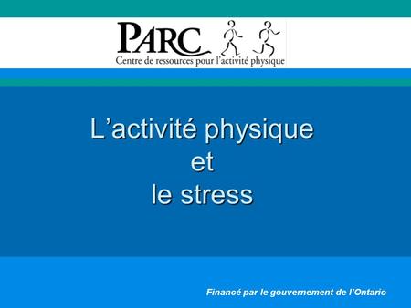 L’activité physique et le stress