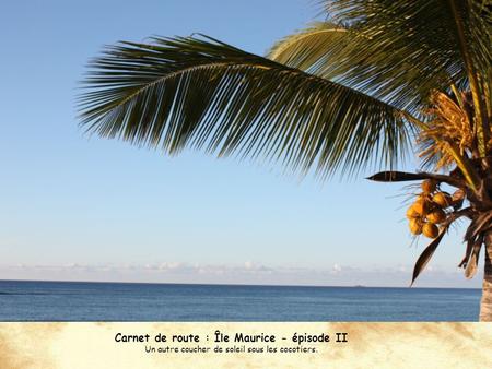 Carnet de route : Île Maurice - épisode II