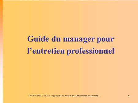 Guide du manager pour l’entretien professionnel