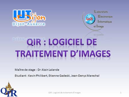 QIR : Logiciel de traitement d'images
