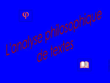 L'analyse philosophique