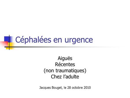 Jacques Bouget, le 28 octobre 2010