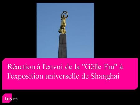 Réaction à l'envoi de la Gëlle Fra à l'exposition universelle de Shanghai.