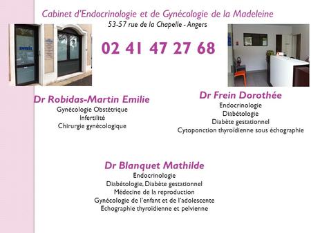 Cabinet d’Endocrinologie et de Gynécologie de la Madeleine